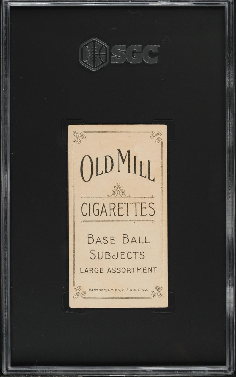 1909-11 T206 Bill Hallman OLD MILL SGC 3.5 VG+