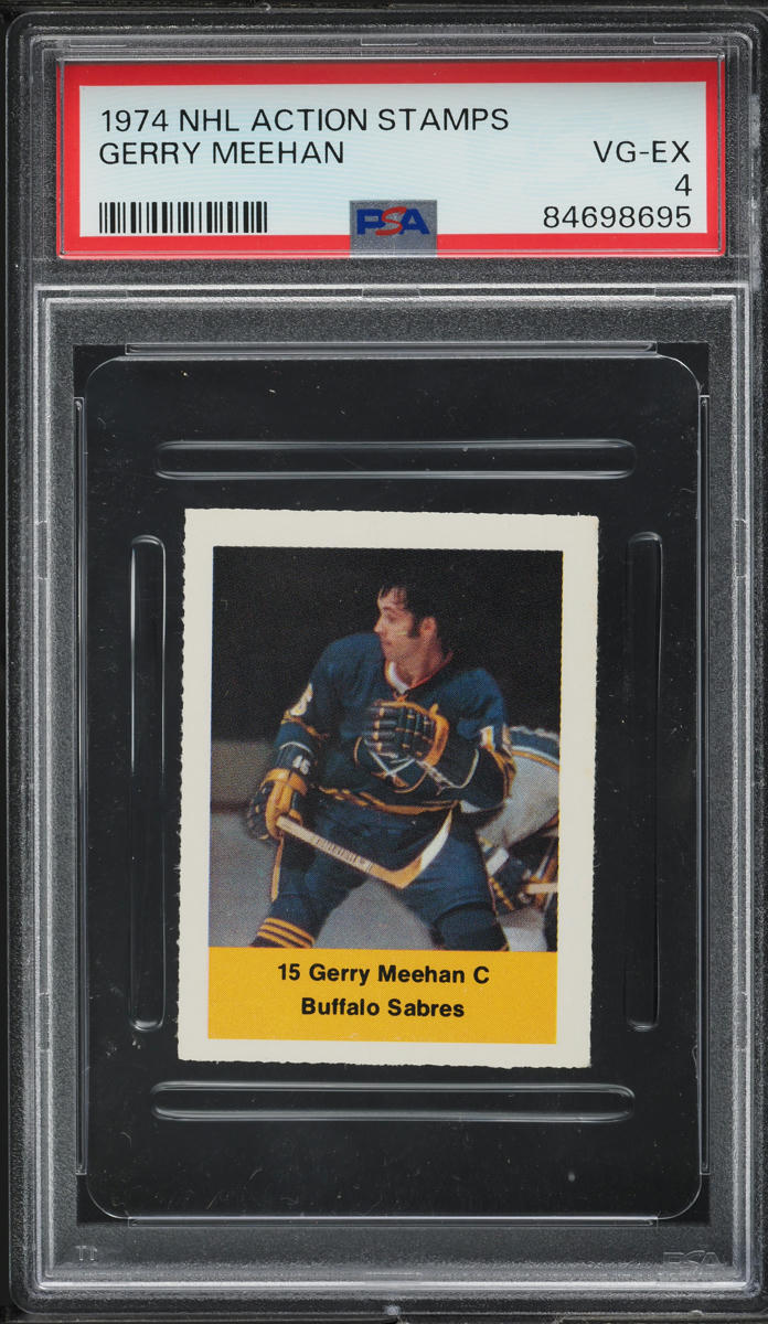 1974 NHL Action Stamps Gerry Meehan PSA 4 VGEX