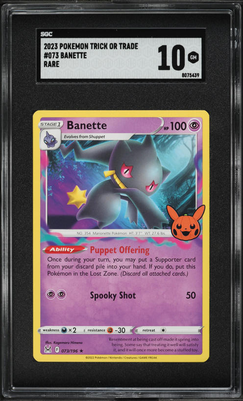 2023 Pokemon Int'l Trick or Trade Foil Pack PSA 10 GEM MINT on