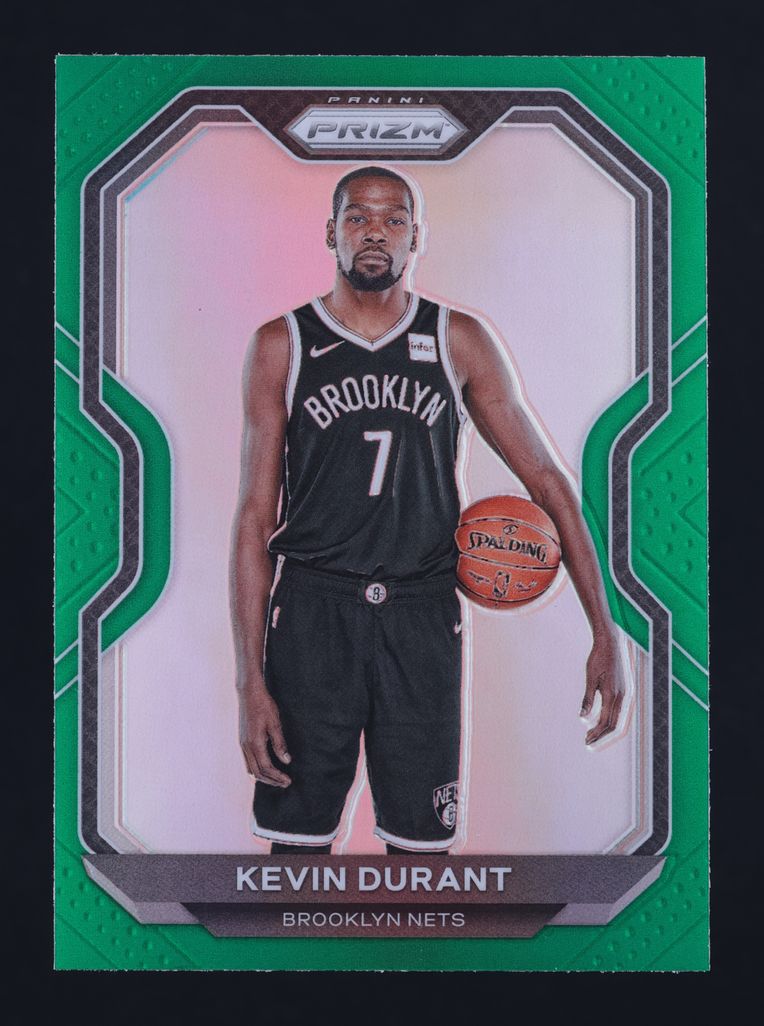2020 Panini Prizm Green Kevin Durant #81 MBA AUTH