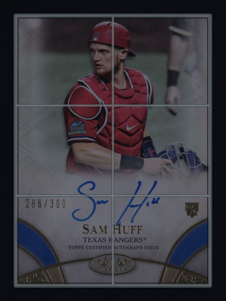 2021 Topps Tier One Break Out Sam Huff ROOKIE AUTO /300 #BOA-SHF MBA AUTH