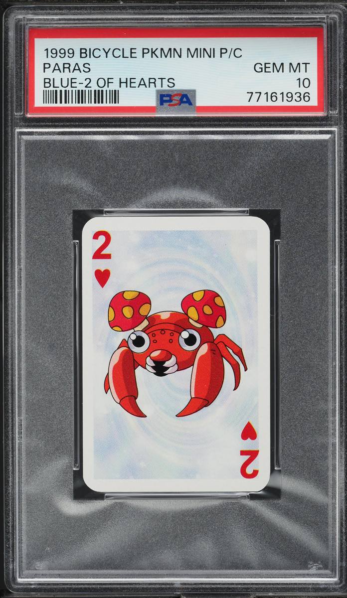 1999 Pokemon Playing Cards Mini Blue Deck Paras PSA 10 GEM MINT on Fanatics  Collect