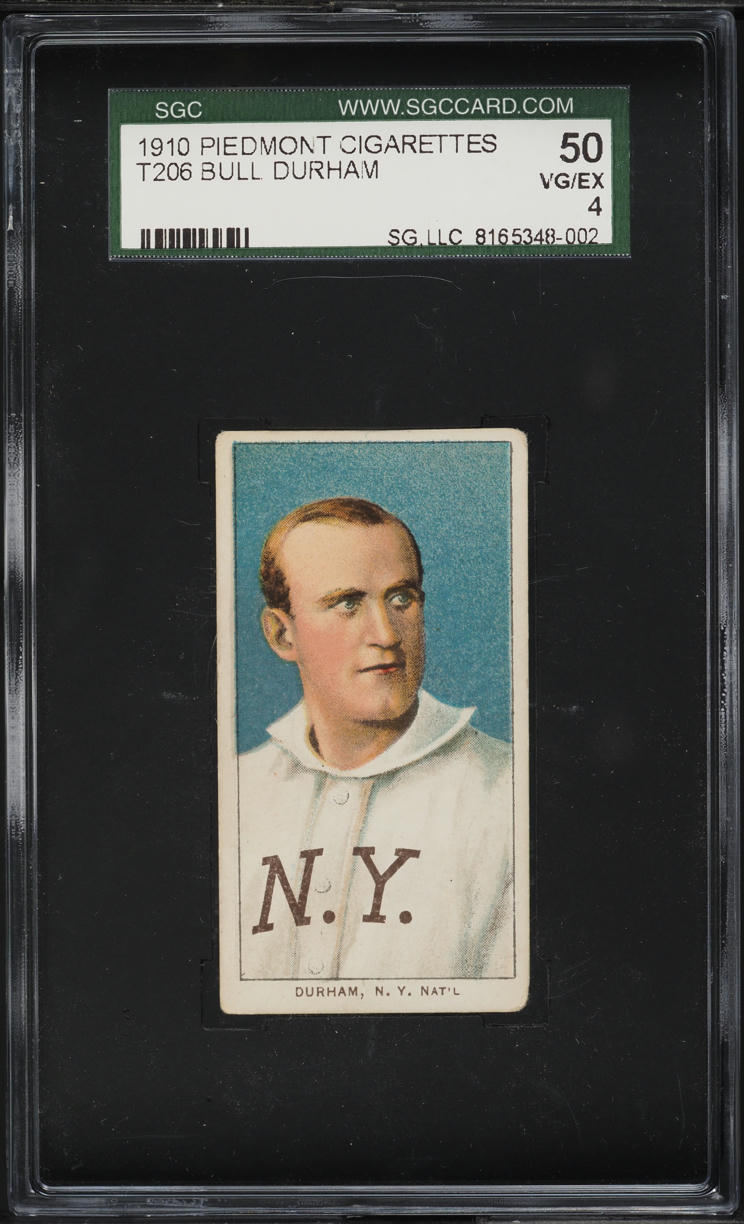 1909-11 T206 Bull Durham SGC 4 VGEX