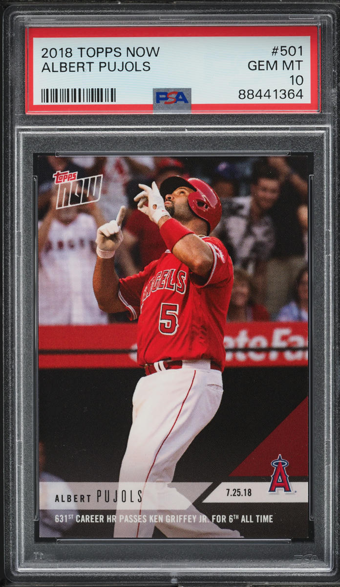 2018 Topps Now Albert Pujols #501 PSA 10 GEM MINT