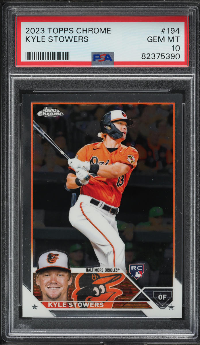 2023 Topps Chrome Kyle Stowers ROOKIE #194 PSA 10 GEM MINT