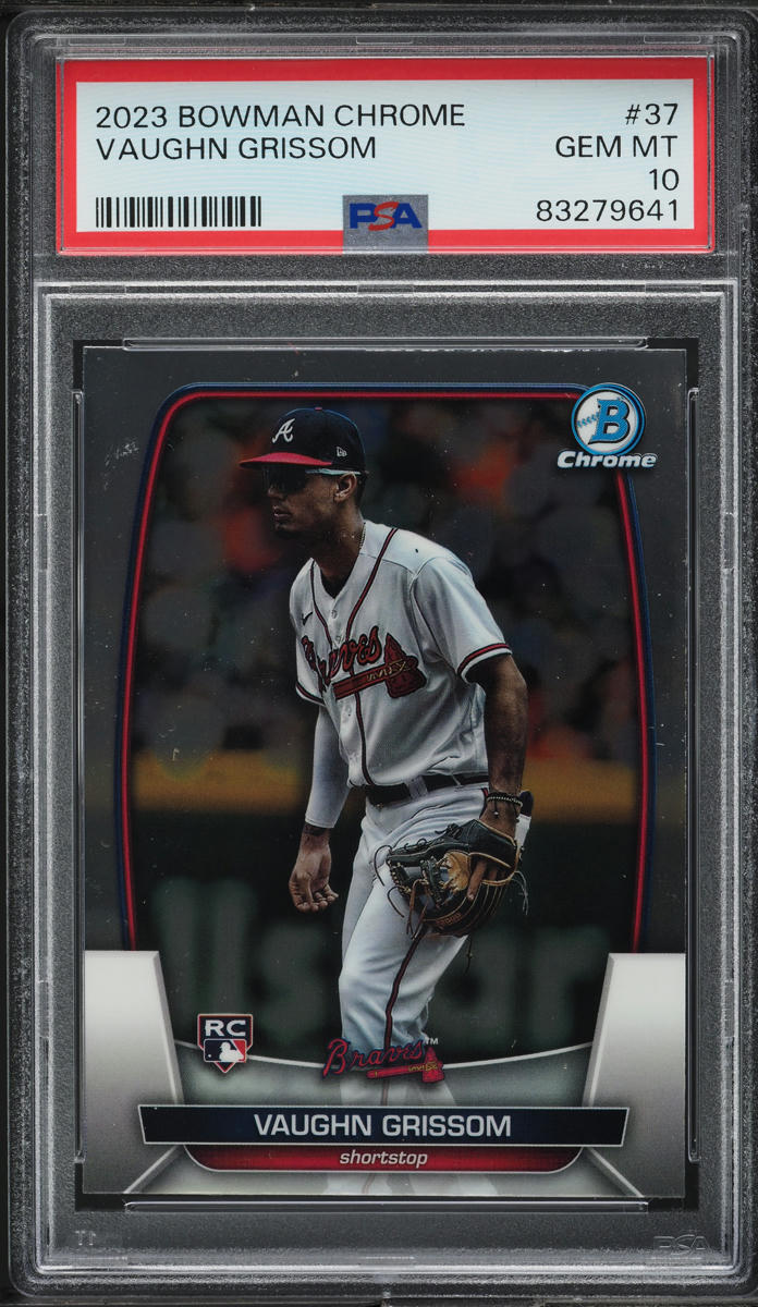 2023 Bowman Chrome Vaughn Grissom ROOKIE #37 PSA 10 GEM MINT