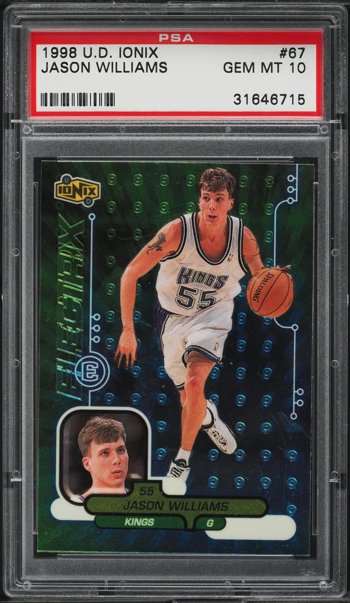 1998 Upper Deck Ionix Jason Williams ROOKIE #67 PSA 10 GEM MINT on