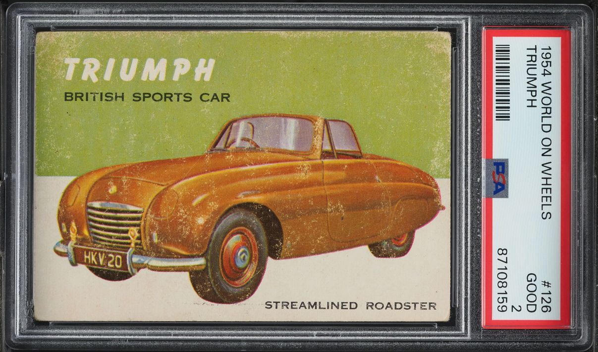 1954 Topps World On Wheels Triumph #126 PSA 2 GD