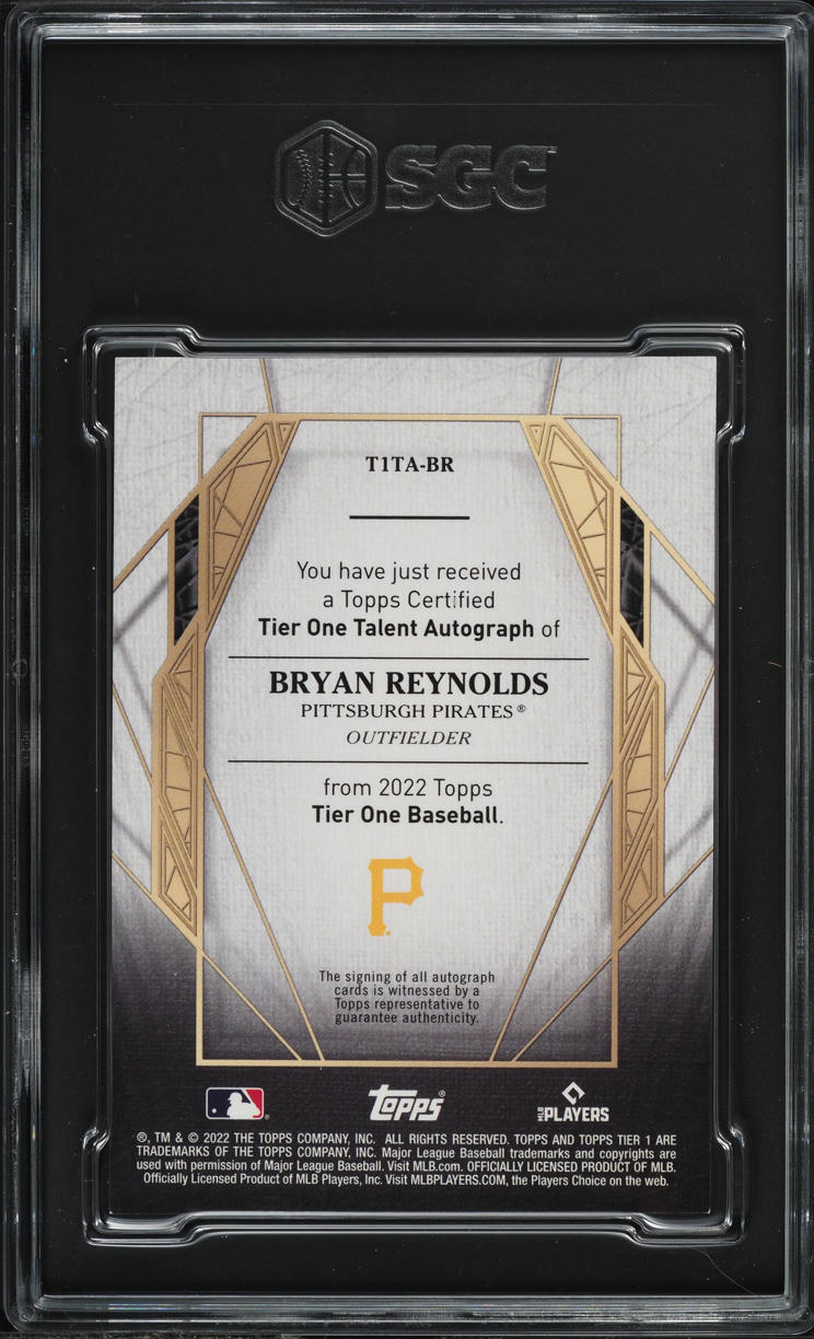 2022 Topps Tier One Talent Bronze Ink Bryan Reynolds AUTO 1/25