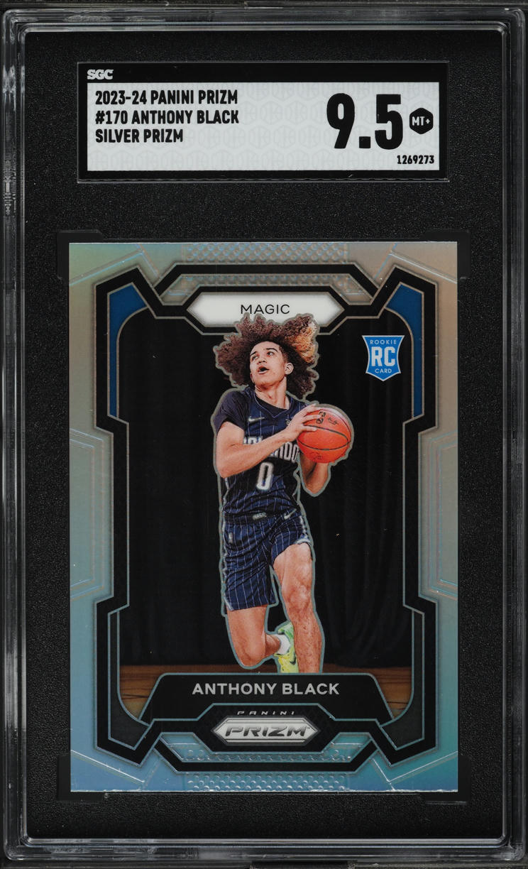 2023 Panini Prizm Silver Anthony Black ROOKIE #170 SGC 9.5 MINT+