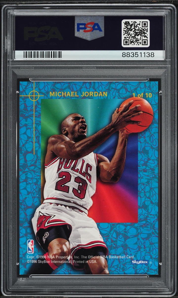 1995 Hoops Power Palette Michael Jordan #1 PSA 8 NM-MT
