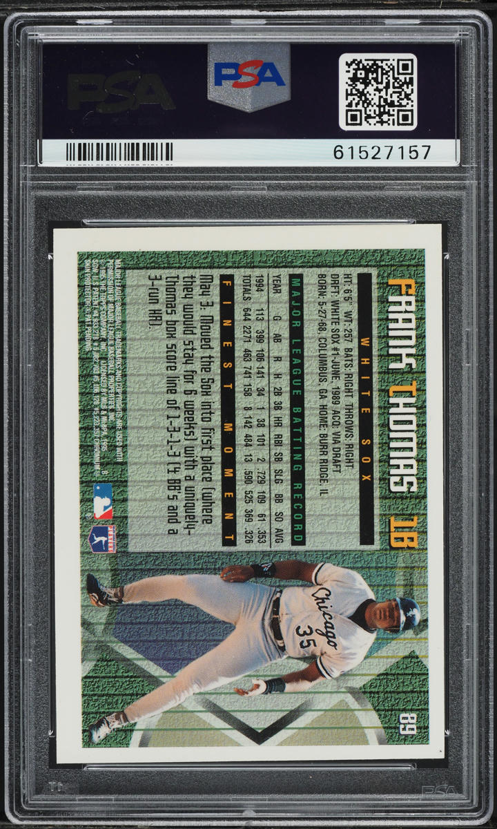 1995 Finest Frank Thomas #89 PSA 9 MINT