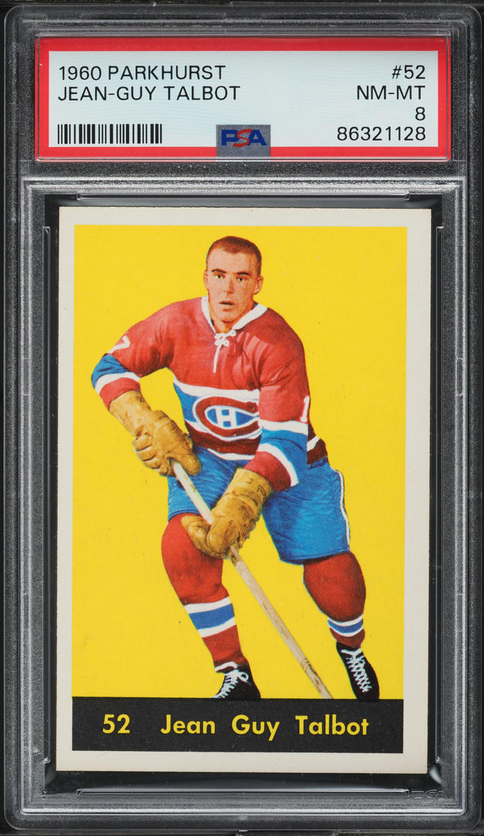 1960 Parkhurst Jean-Guy Talbot #52 PSA 8 NM-MT