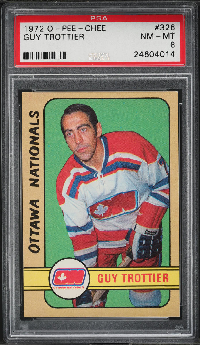 1972 O-Pee-Chee Hockey Guy Trottier #326 PSA 8 NM-MT