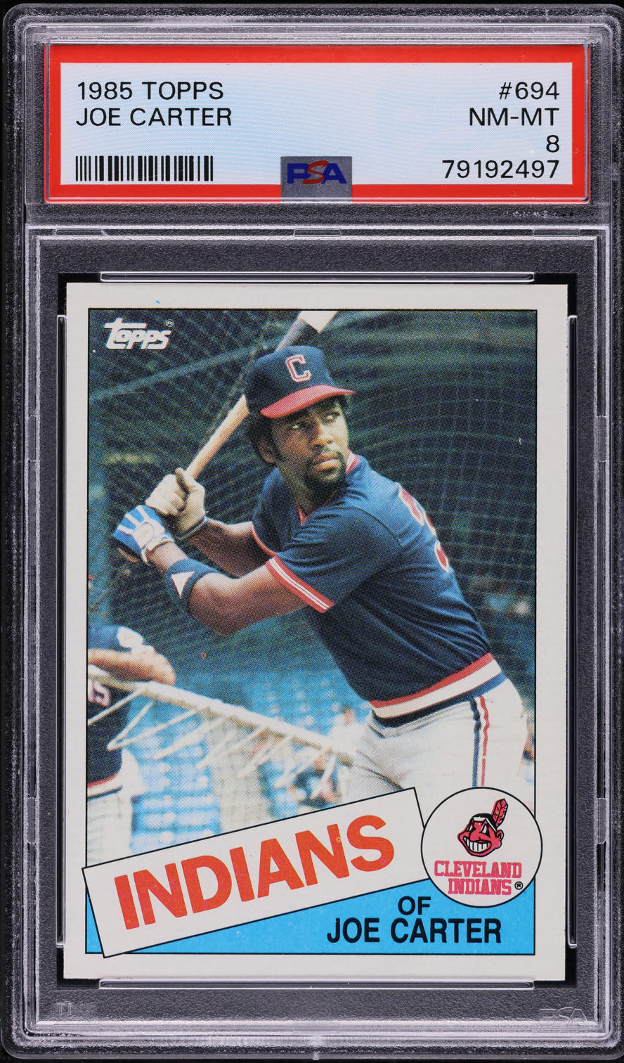 1985 Topps Joe Carter #694 PSA 8 NM-MT