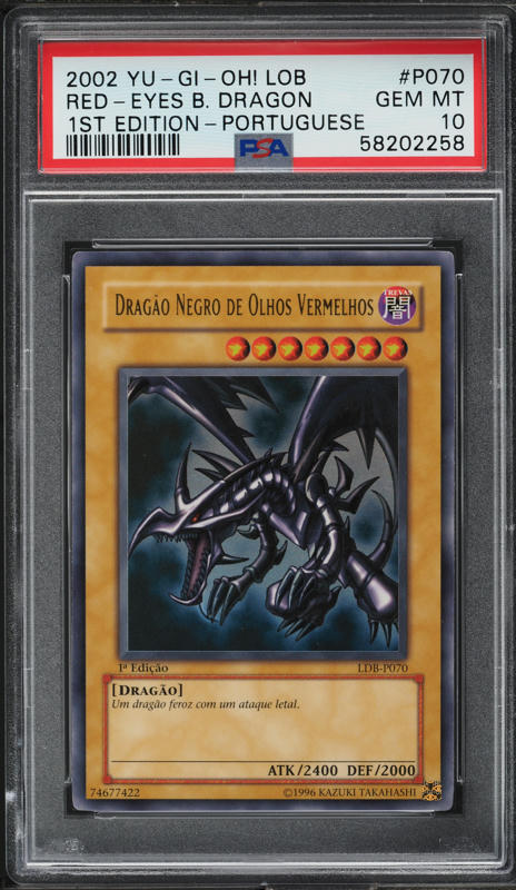 2002 Yu-Gi-Oh! Legend Of Blue-Eyes Red-Eyes Black Dragon #LOB-070