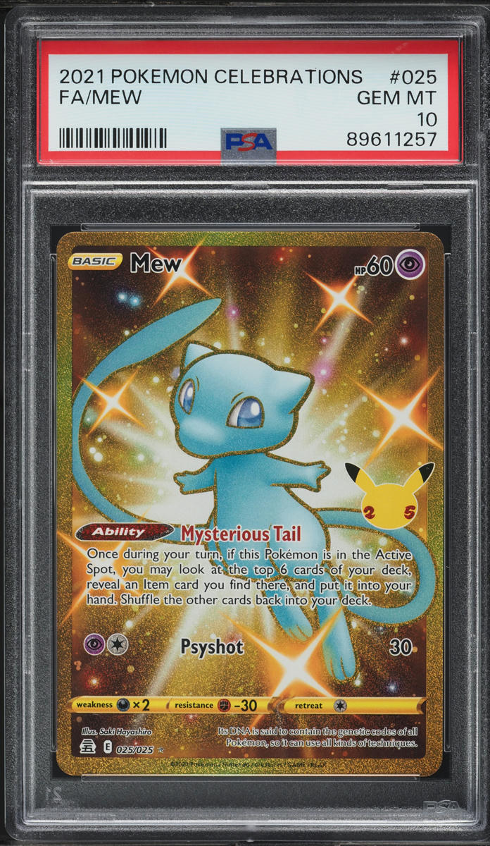 2021 Pokemon SWSH Celebrations Classic Collection Secret Rare Mew