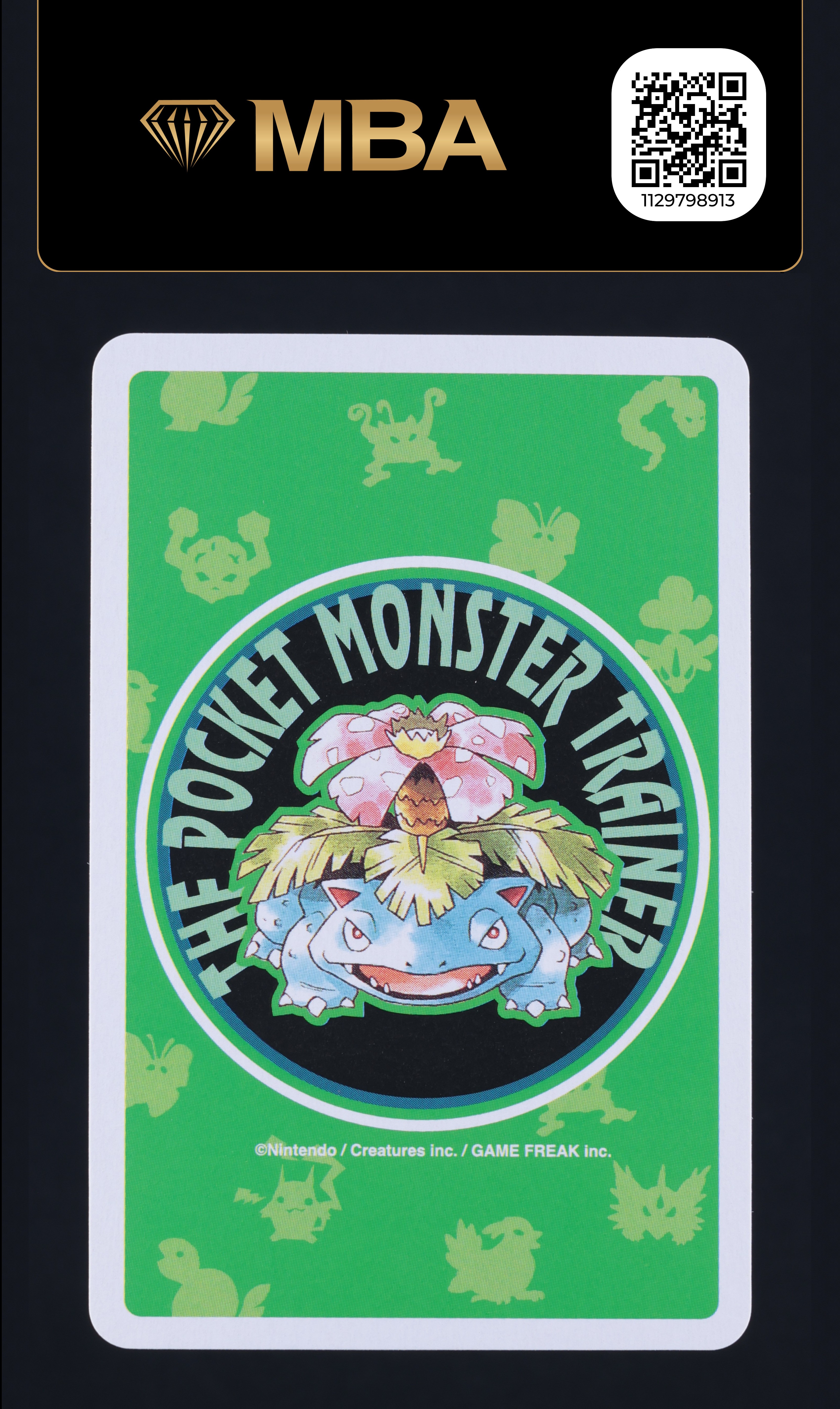 1996 Pokemon Japanese Green Poker Set Nintendo Playing Card