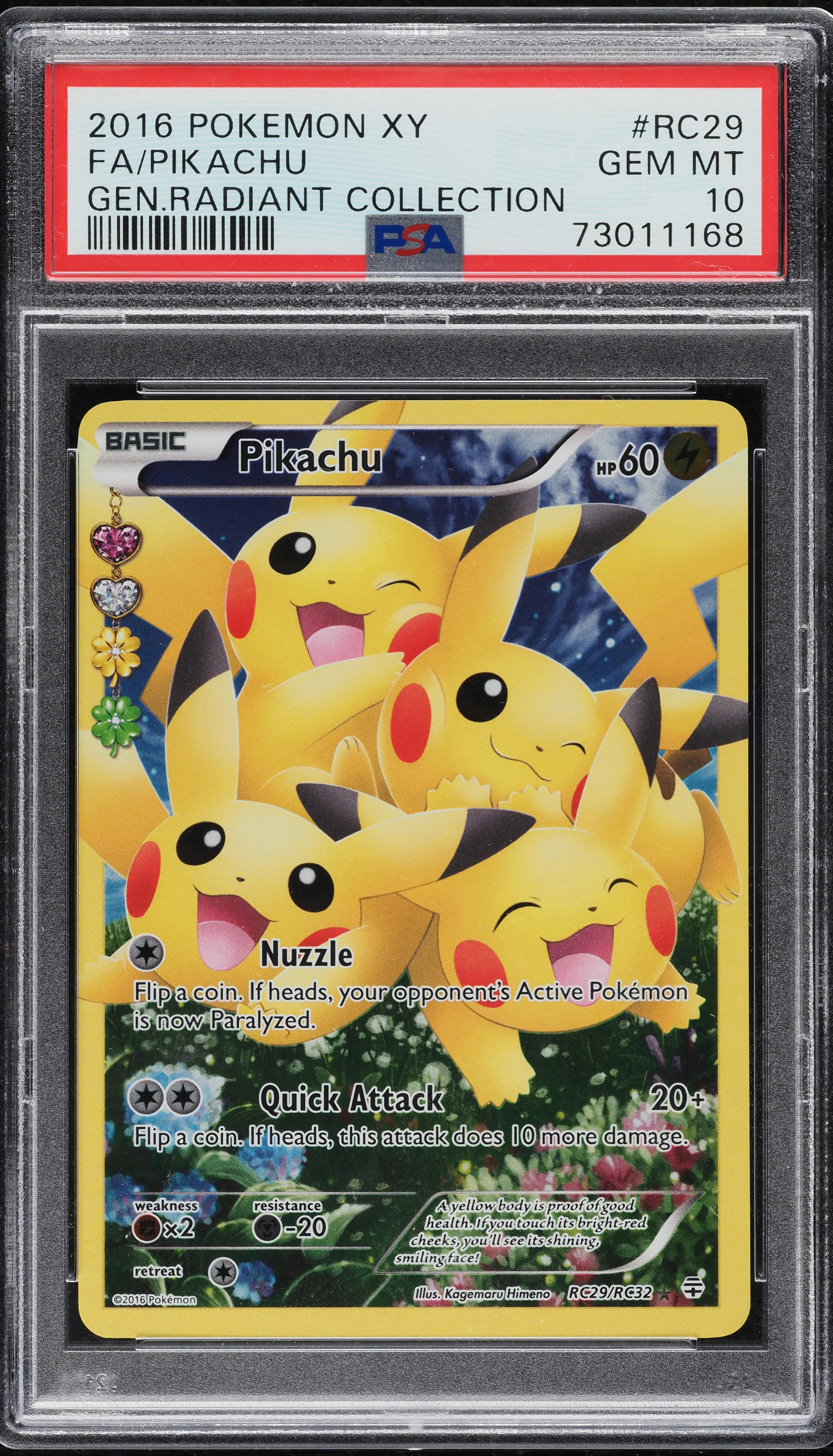 2016 Pokemon XY Generations Radiant Collection Full Art Pikachu
