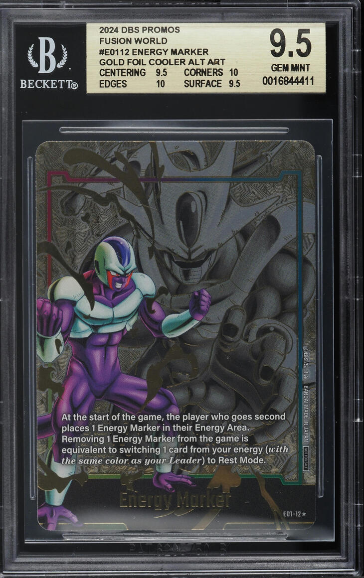 2024 Dragon Ball Super Fusion World Promo Gold Foil Energy Marker Cooler BGS 9.5 on Fanatics Collect 2024 Dragon Ball Super Fusion World Promo Gold Foil Energy Marker Cooler BGS 9.5 on Fanatics Collect