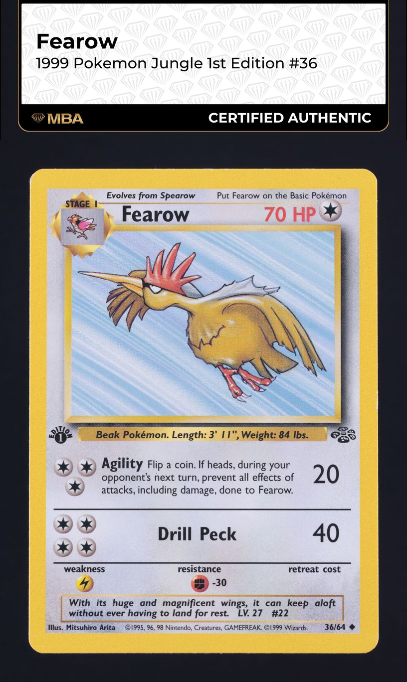 Fearow (UNLIMITED) : JUNGLE 36/64 - Pokemon Single Card