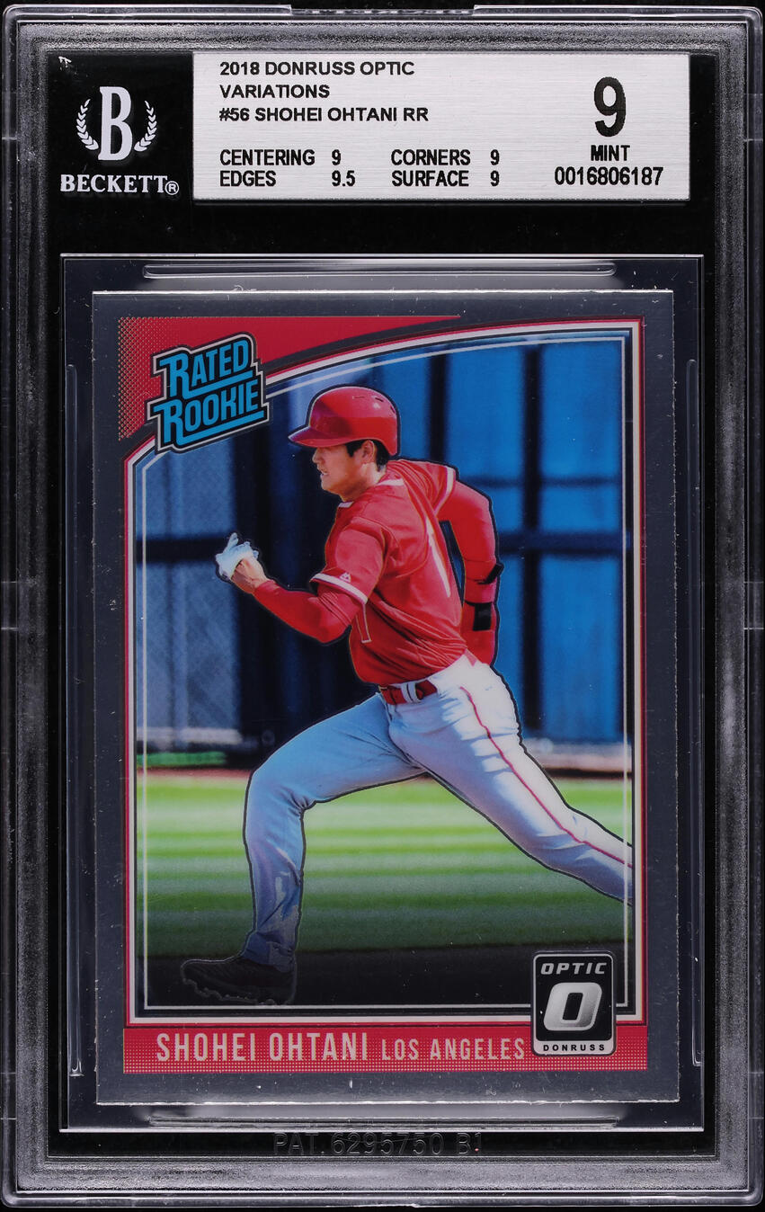 2018 Donruss Optic Variation Shohei Ohtani ROOKIE #56 BGS 9 MINT