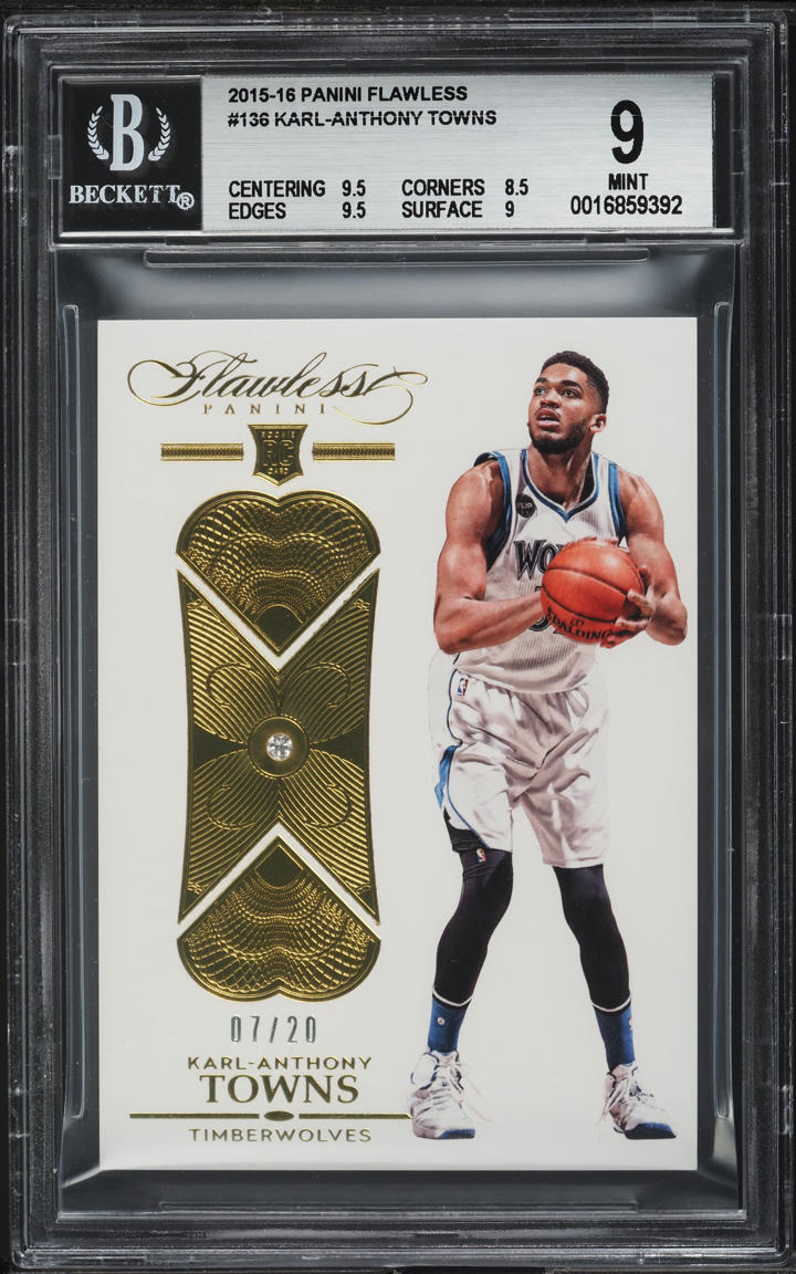 2024-25 panini FLAWLESS Karl-Anthony Towns 良部 Panini Flawless