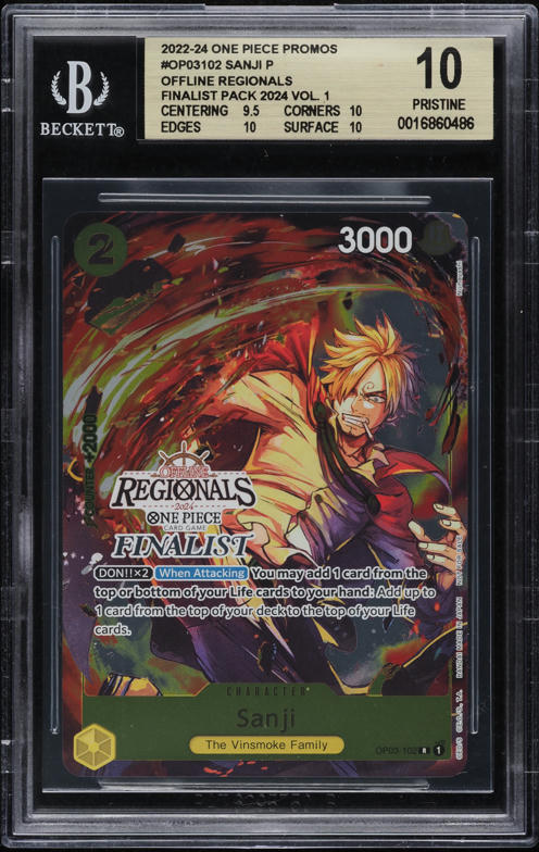 2022 One Piece Japanese Premium 25th Manga Art Sanji #OP01-013 CGC