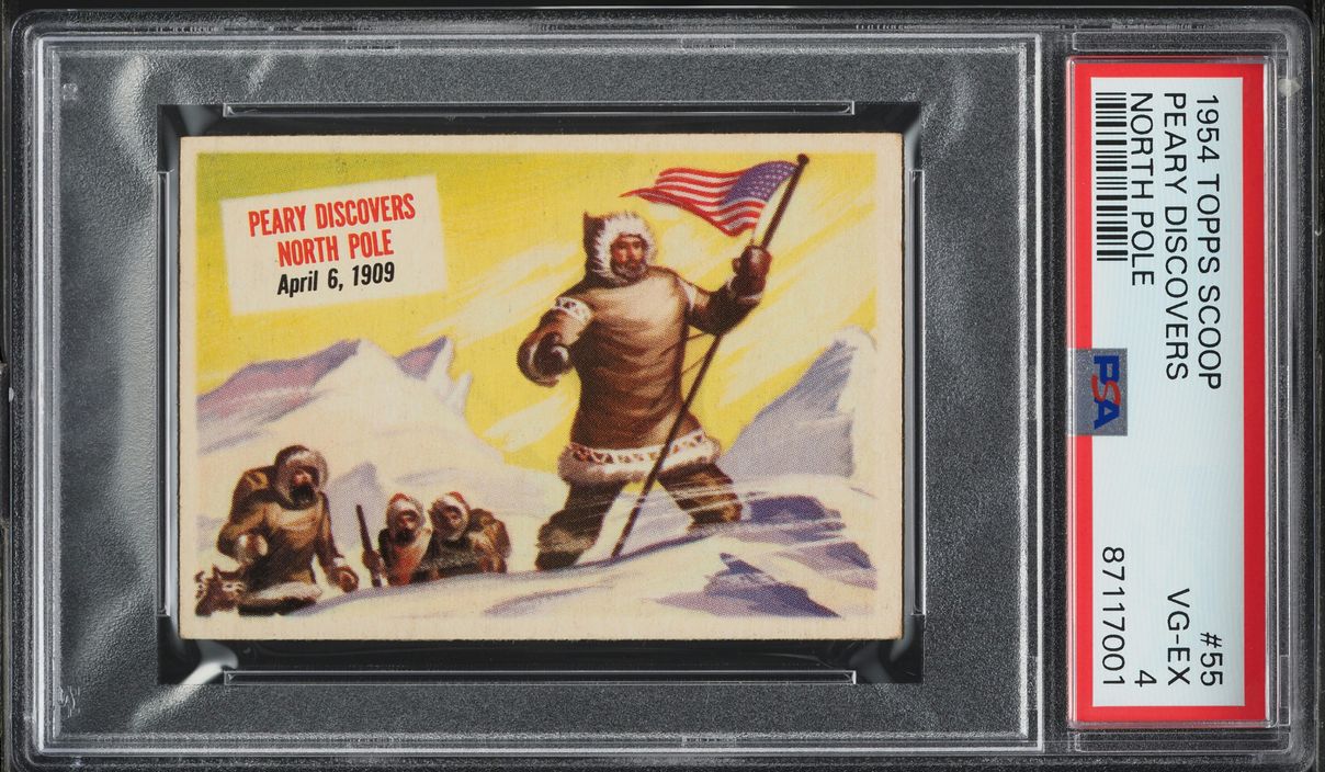 1954 Topps Scoop Peary Discovers North Pole #55 PSA 4 VGEX