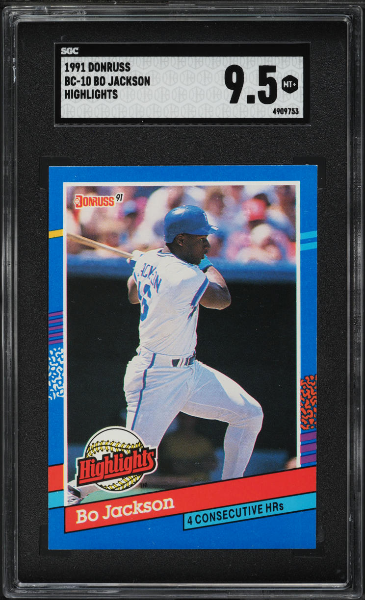 1991 Donruss Highlights Bo Jackson #BC-10 SGC 9.5 MINT+