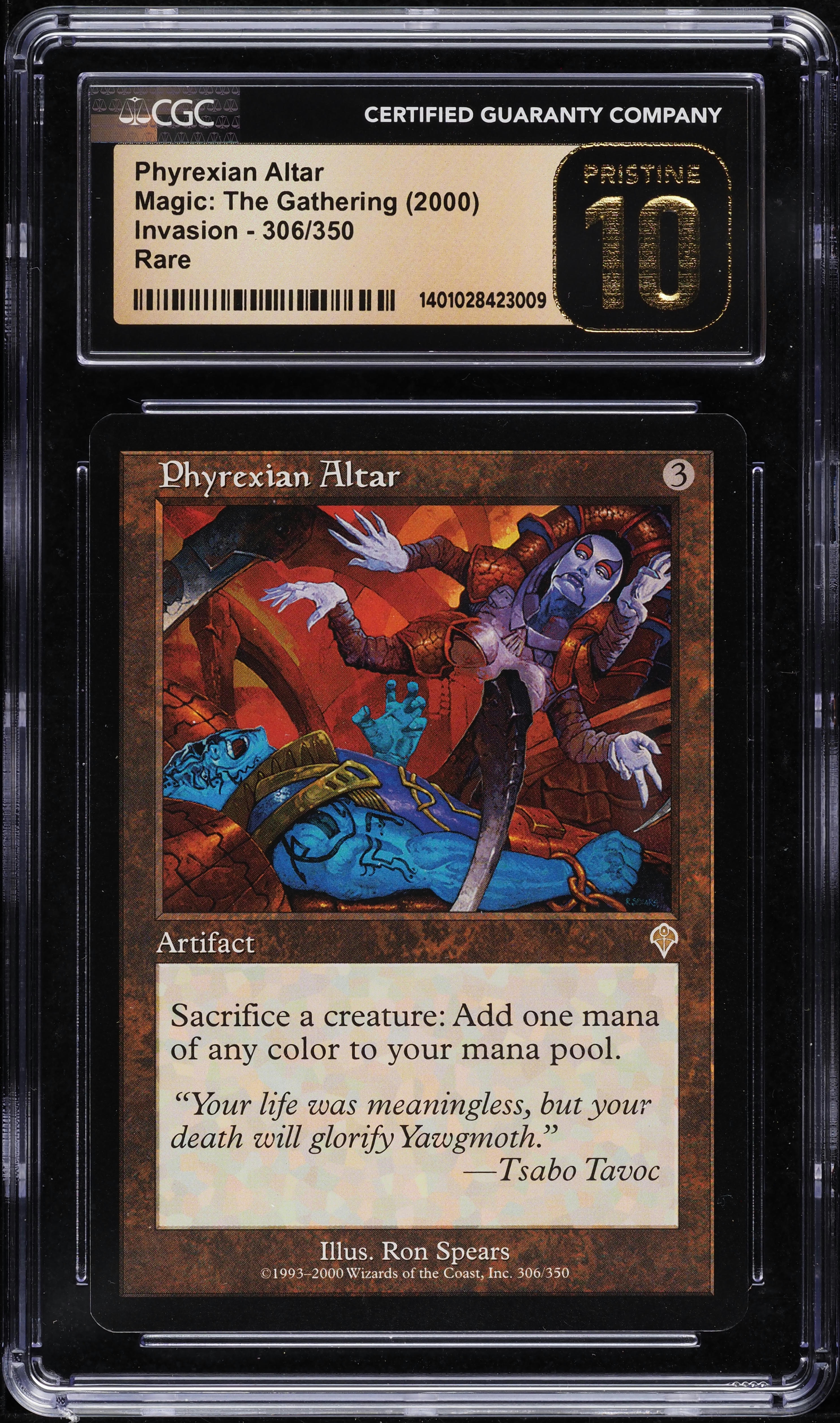 2000 Magic The Gathering MTG Invasion Phyrexian Altar #306 CGC 10
