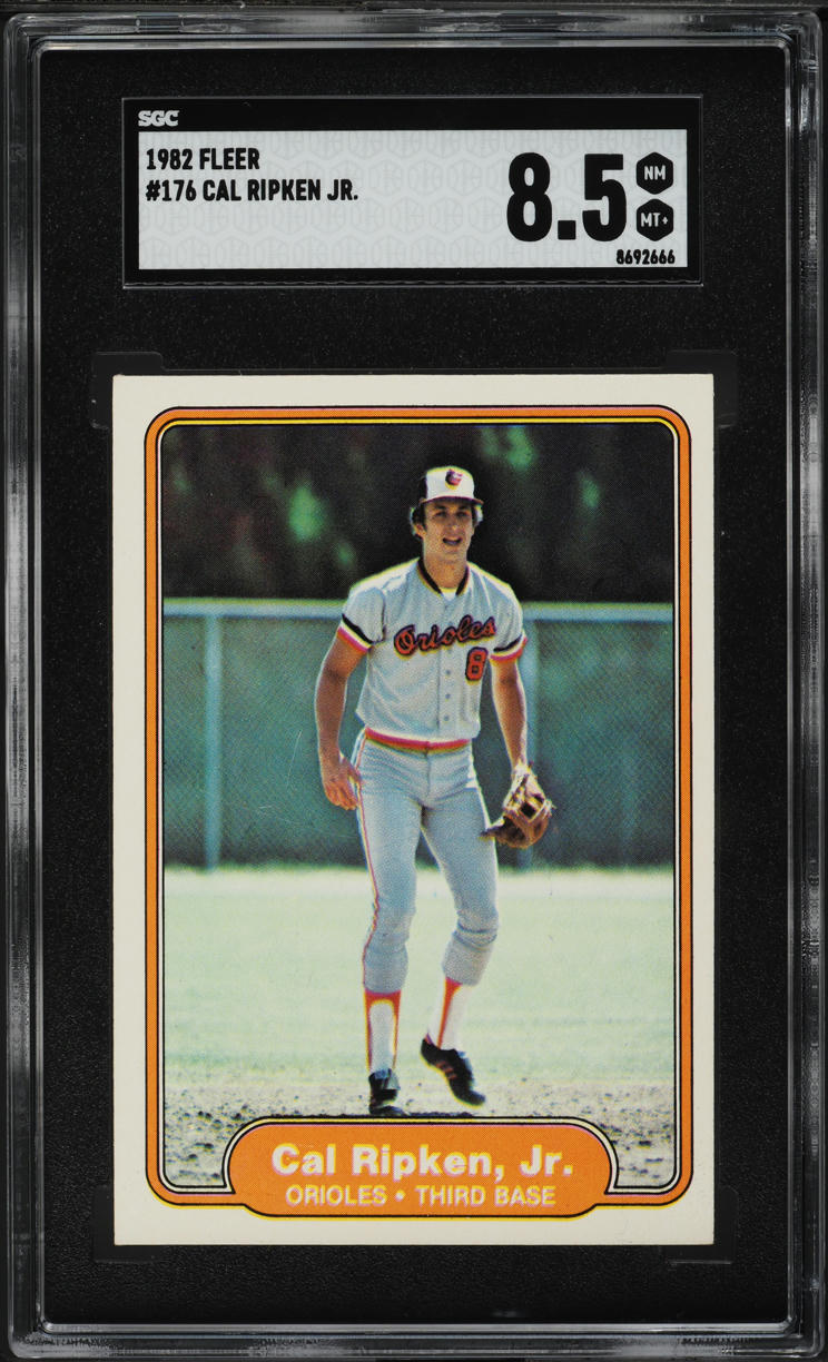 1982 Fleer Cal Ripken Jr. ROOKIE #176 SGC 8.5 NM-MT+