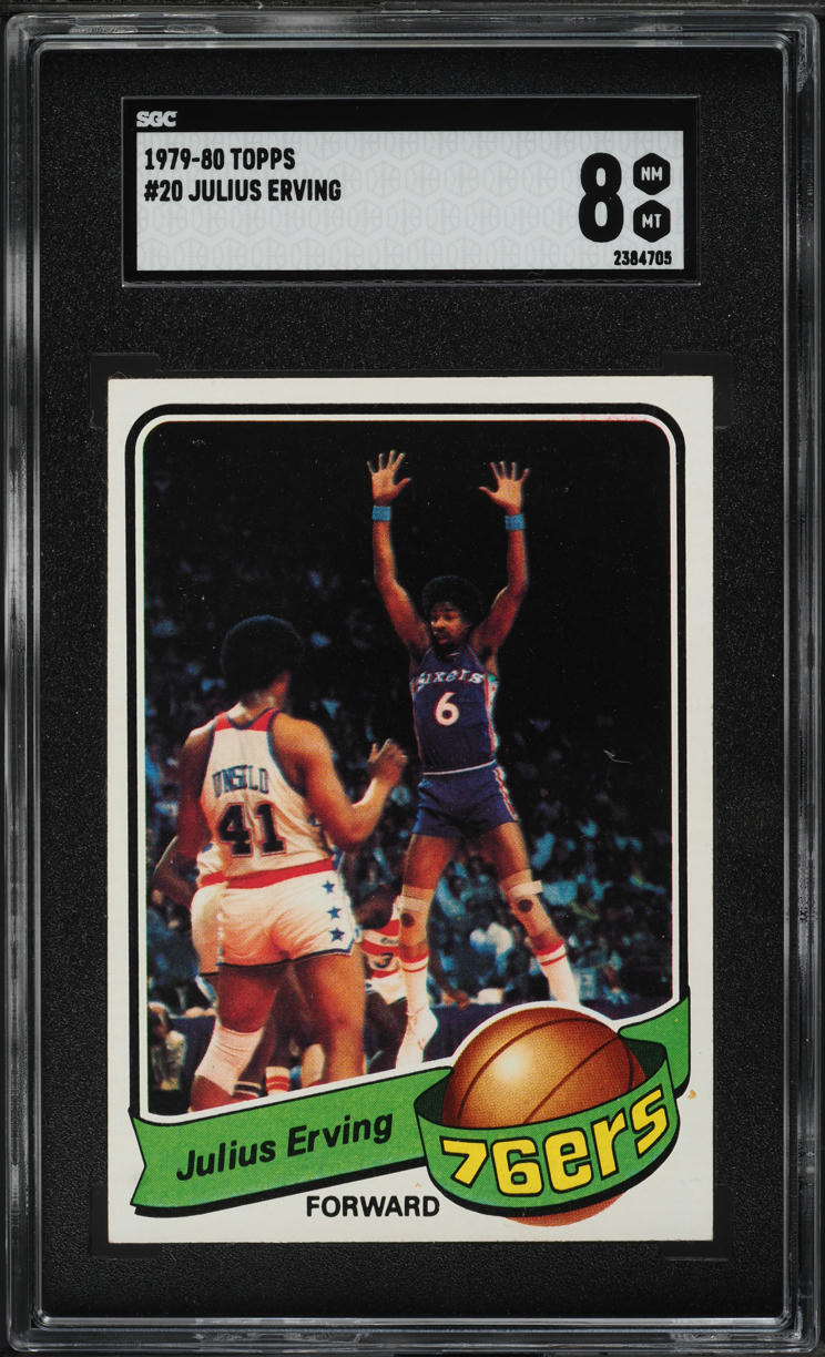 1979 Topps Basketball Julius Erving #20 SGC 8 NM-MT