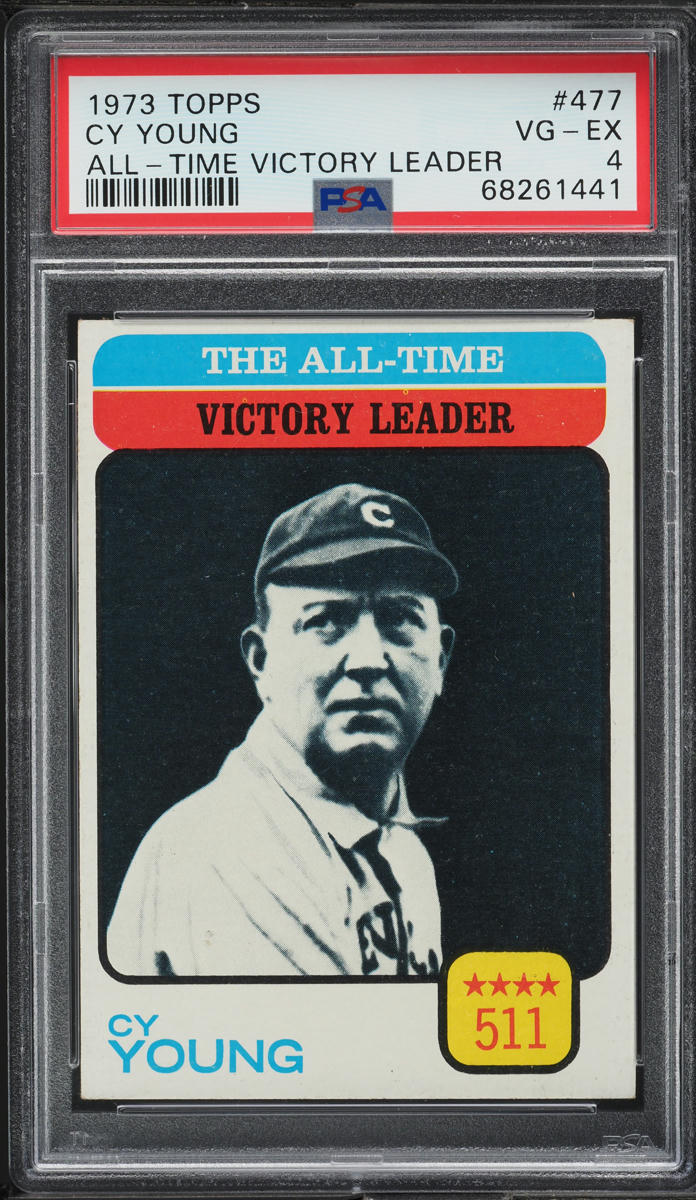 1973 Topps Cy Young ALL-TIME VICTORY LDRS #477 PSA 4 VGEX