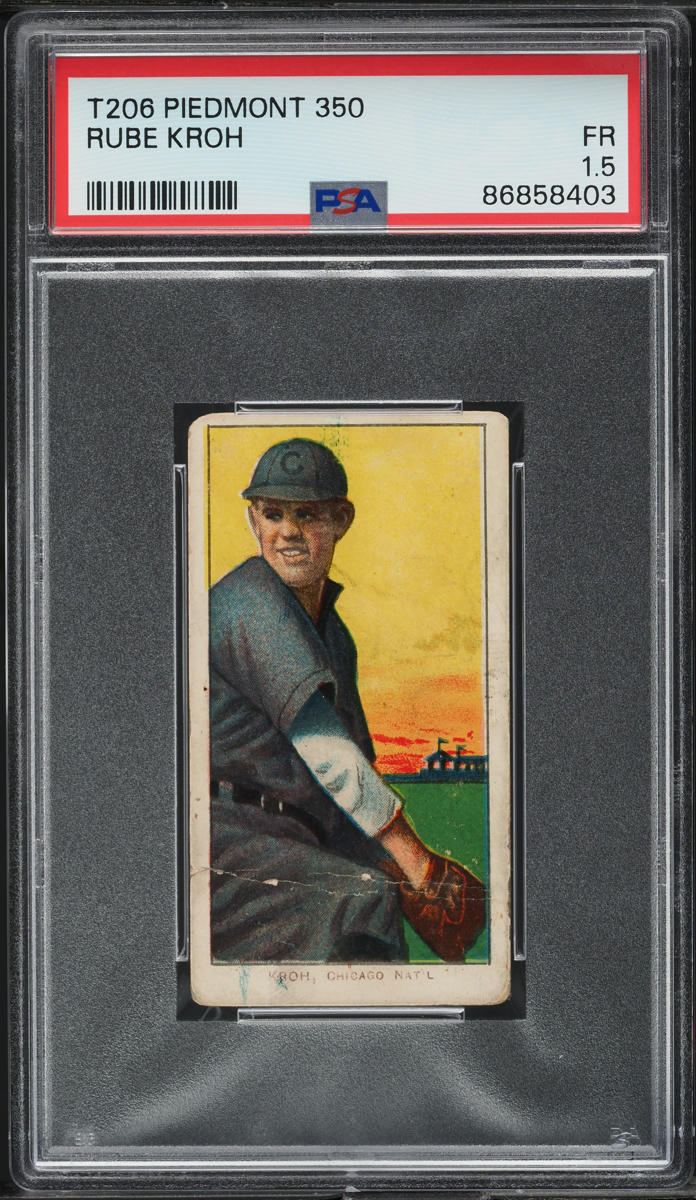 1909-11 T206 Rube Kroh PSA 1.5 FR
