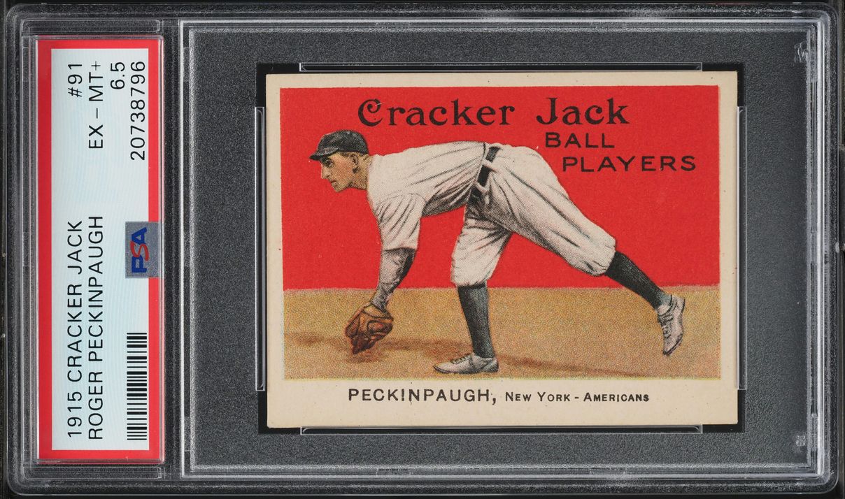 1915 Cracker Jack Roger Peckinpaugh #91 PSA 6.5 EXMT+ (PWCC-E)