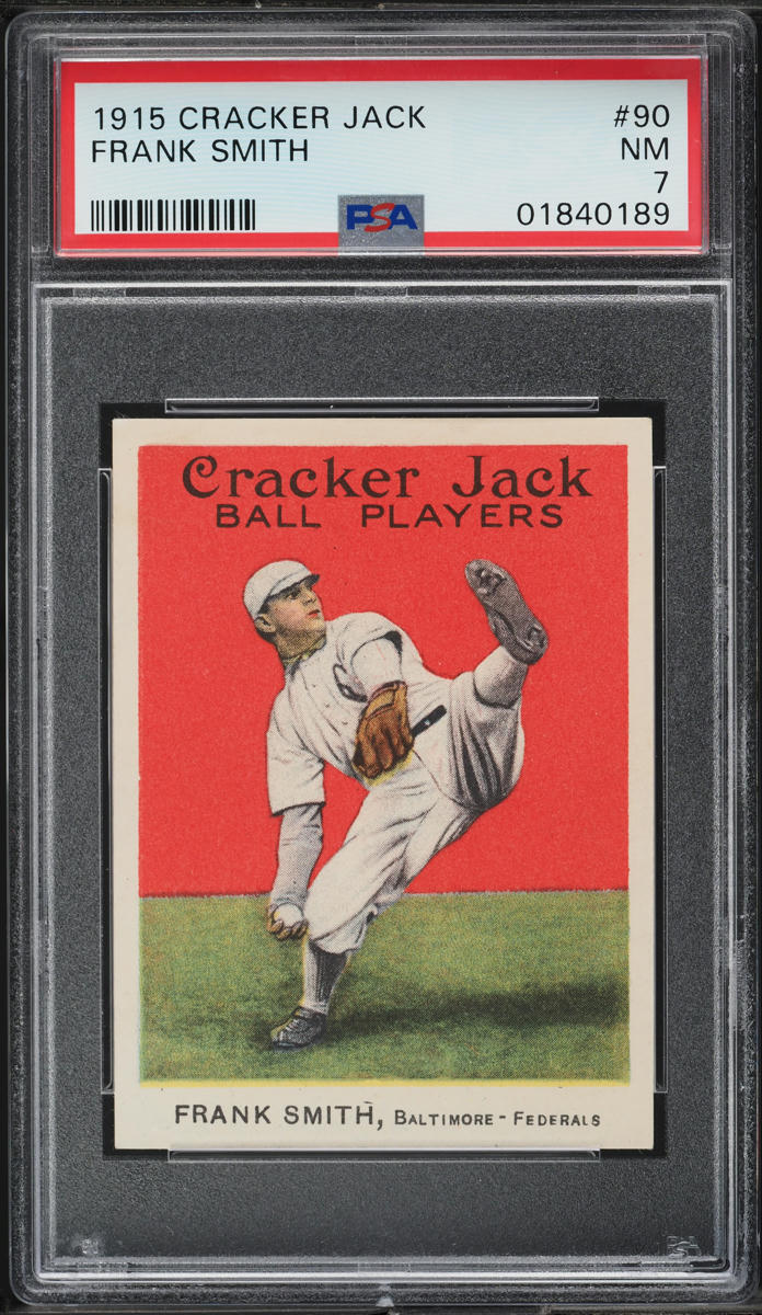 1915 Cracker Jack Frank Smith #90 PSA 7 NRMT (PWCC-A)