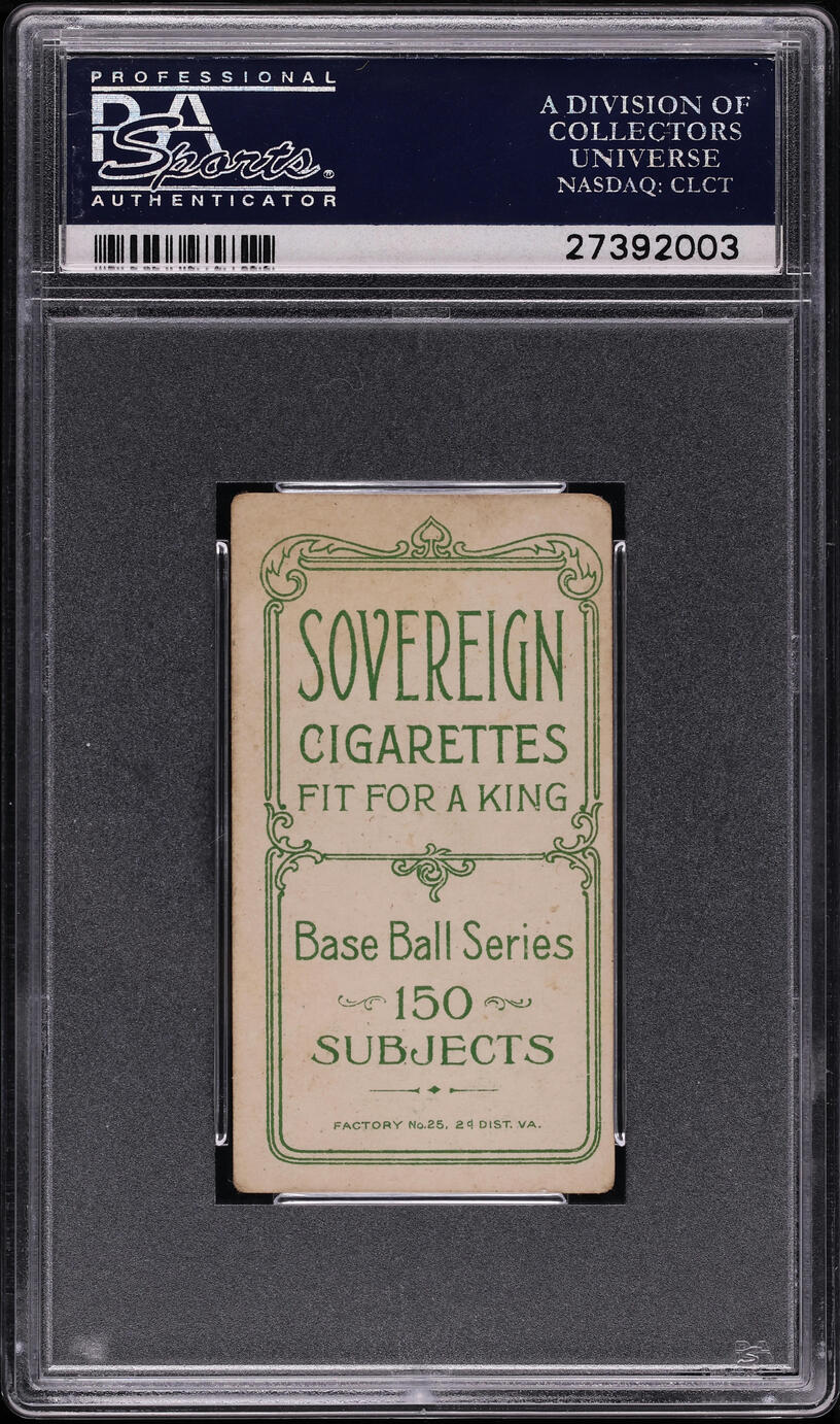 1909-11 T206 Whitey Alperman SOVEREIGN 150 PSA 3 VG
