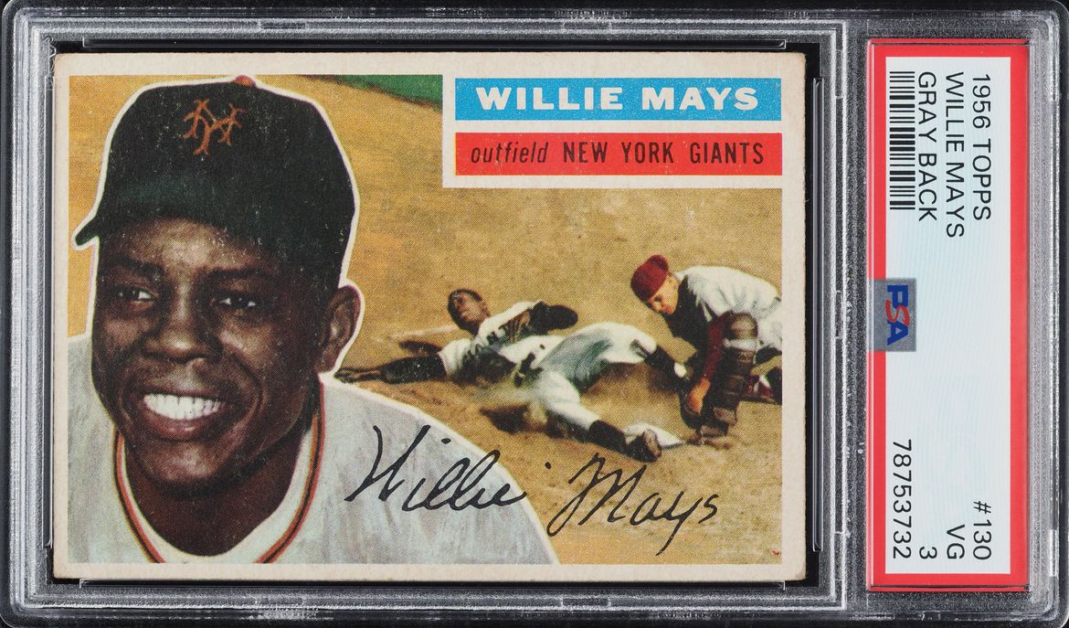 1956 Topps Willie Mays #130 PSA 3 VG