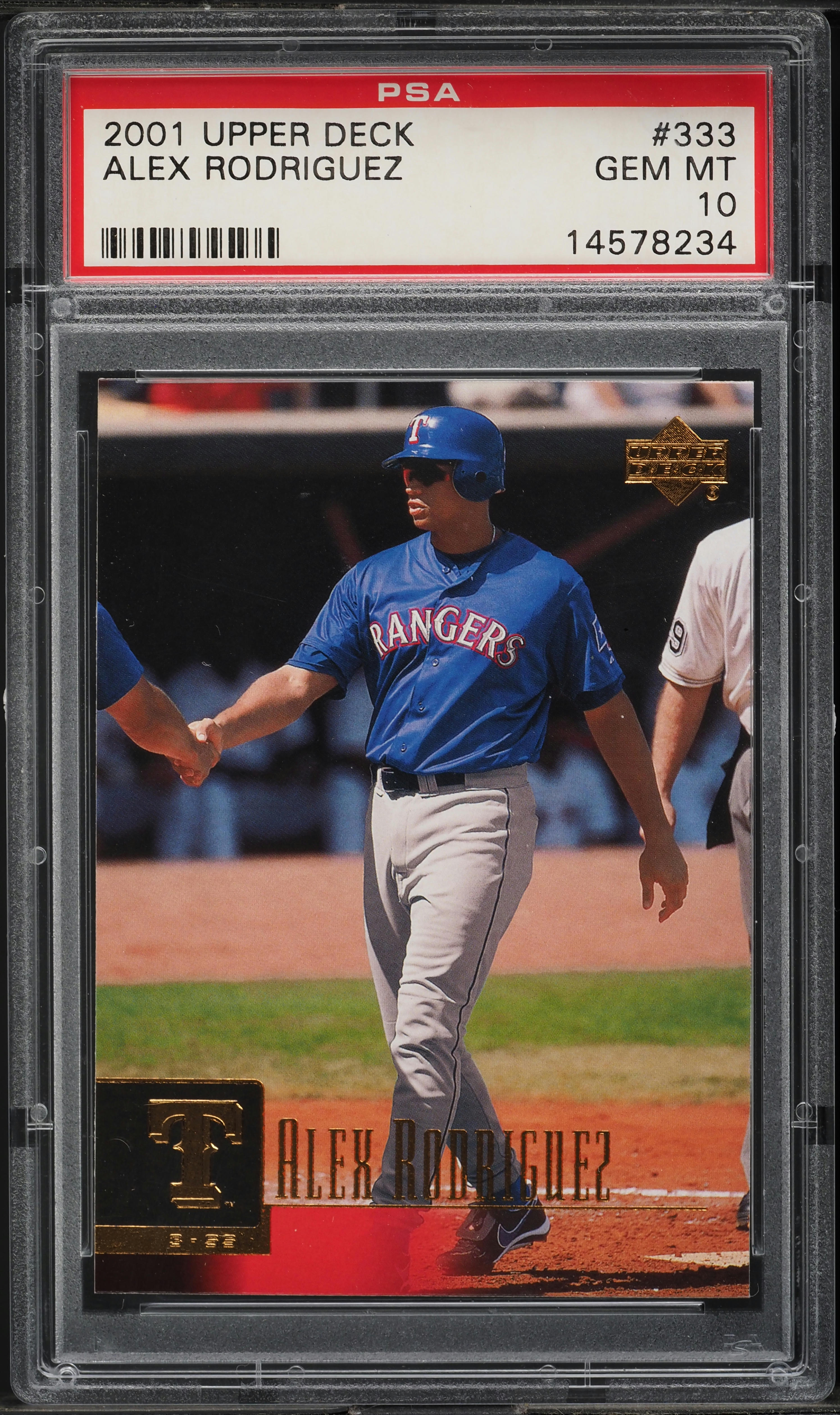 2001 Upper Deck Alex Rodriguez #333 PSA 10 GEM MINT on Fanatics