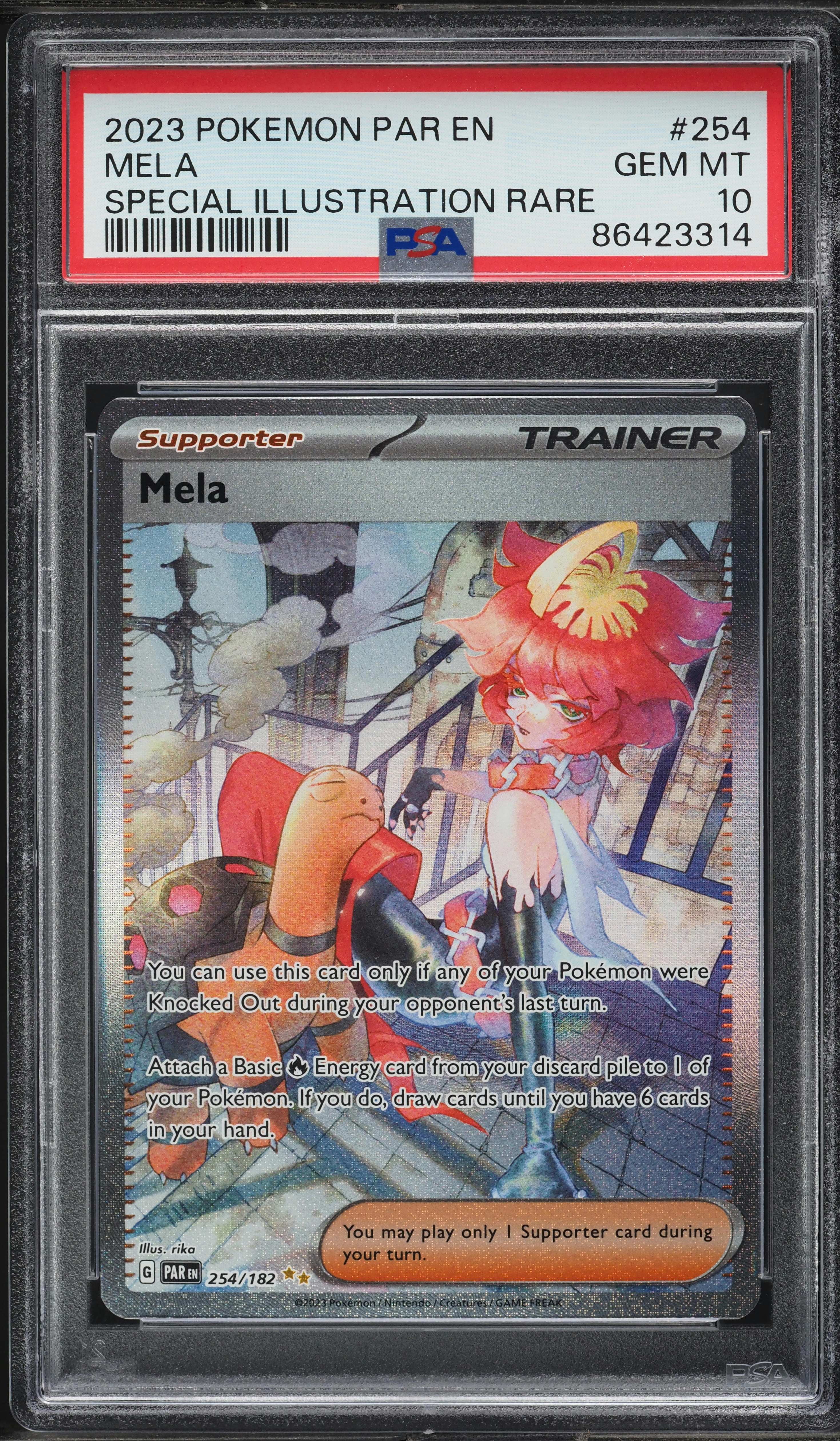 2023 Pokemon SV Paradox Rift Special Illustration Rare Mela #254