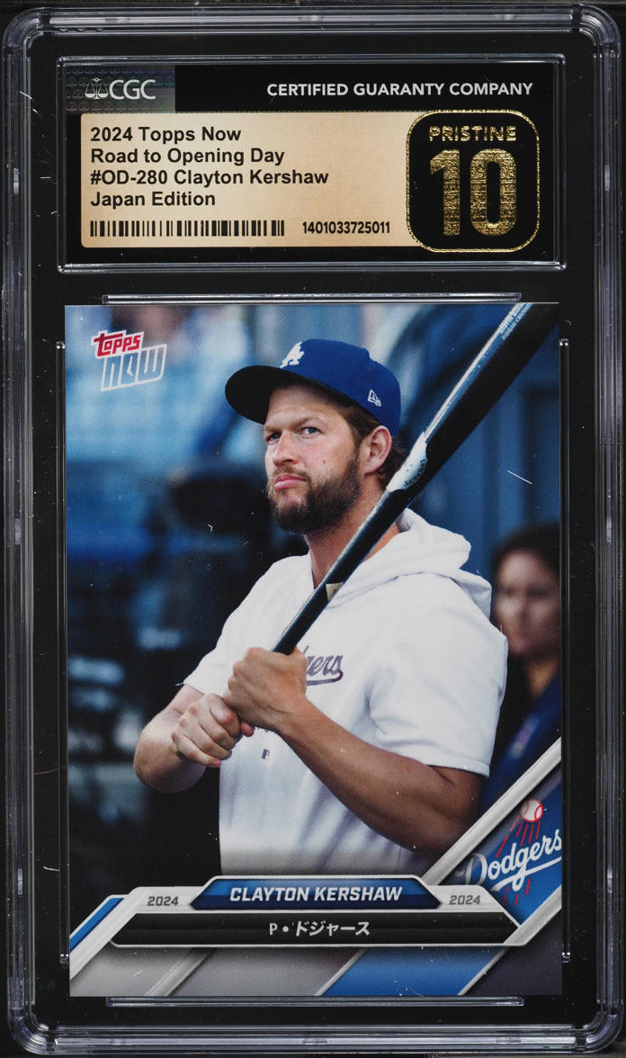 2024 Topps Now Road To Opening Day Japan Edition Clayton Kershaw