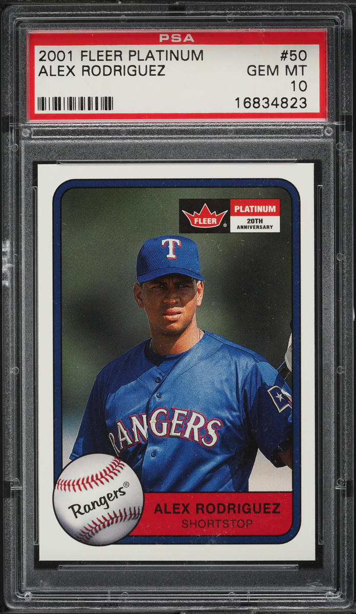 2001 Fleer Platinum Alex Rodriguez #50 PSA 10 GEM MINT