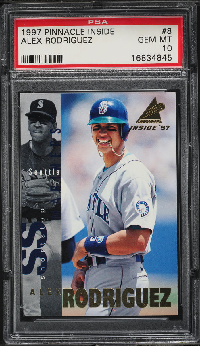 1997 Pinnacle Inside Alex Rodriguez #8 PSA 10 GEM MINT on Fanatics