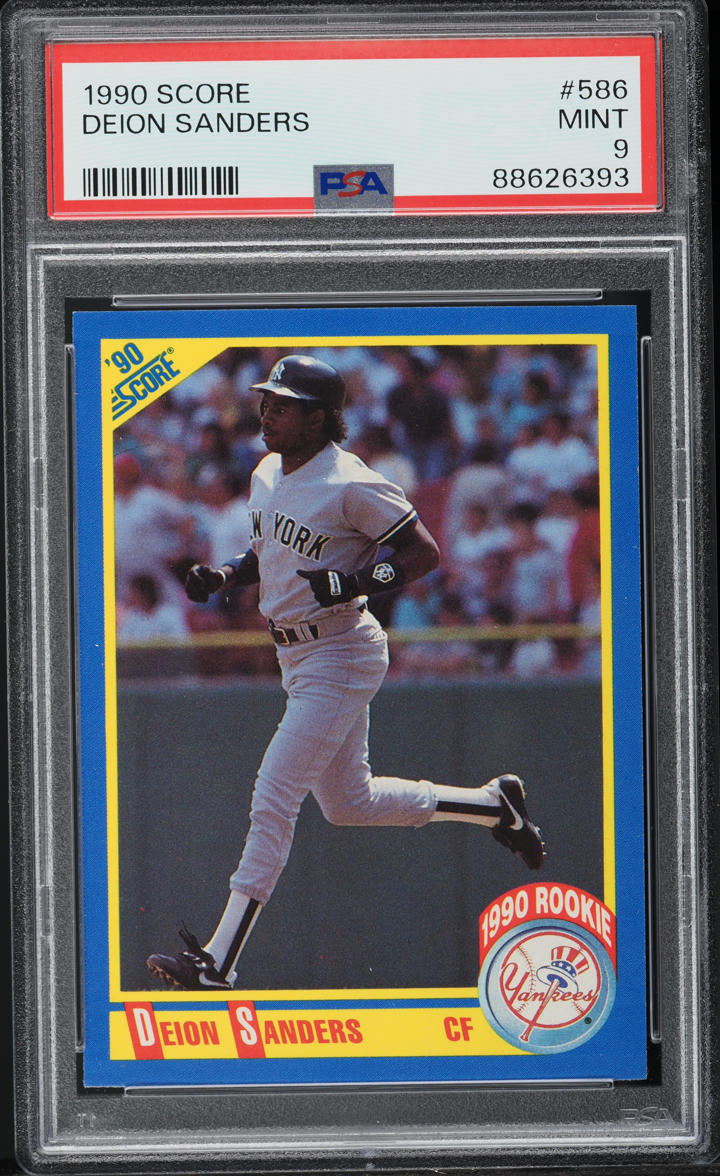 1990 Score Deion Sanders ROOKIE #586 PSA 9 MINT