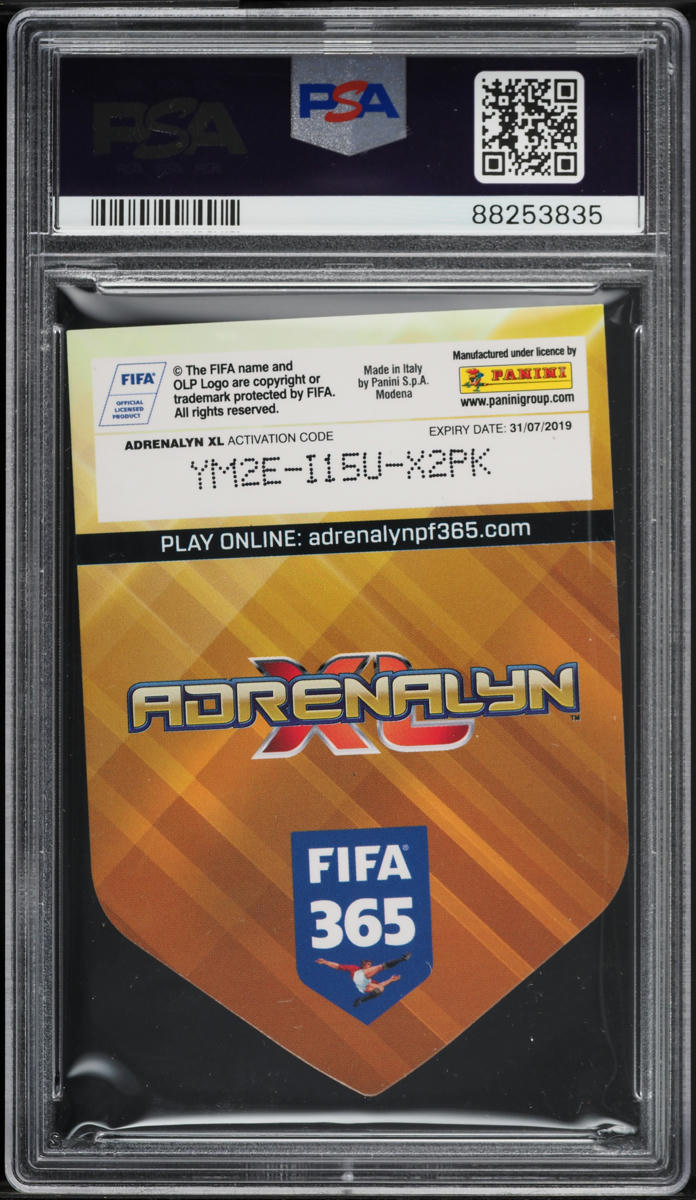 2018 Panini FIFA 365 Adrenalyn XL FC Barcelona #46 PSA 10 GEM MINT