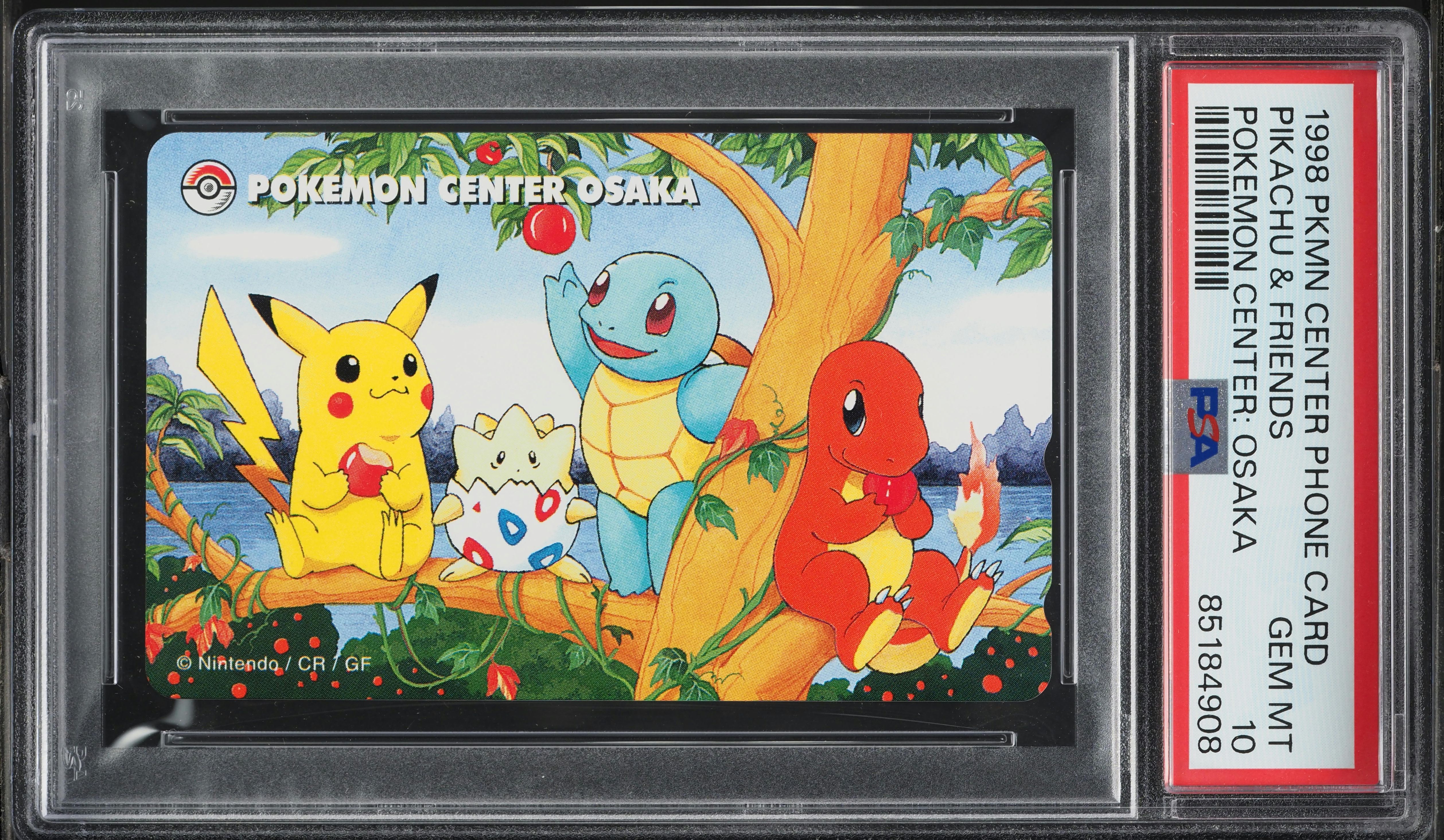 【希少】1998 大阪限定　ピカチュウ ゼニガメ　phoneカード　psa10 1998 Pokemon Japanese Center Phone Card: Osaka Pikachu & Friends