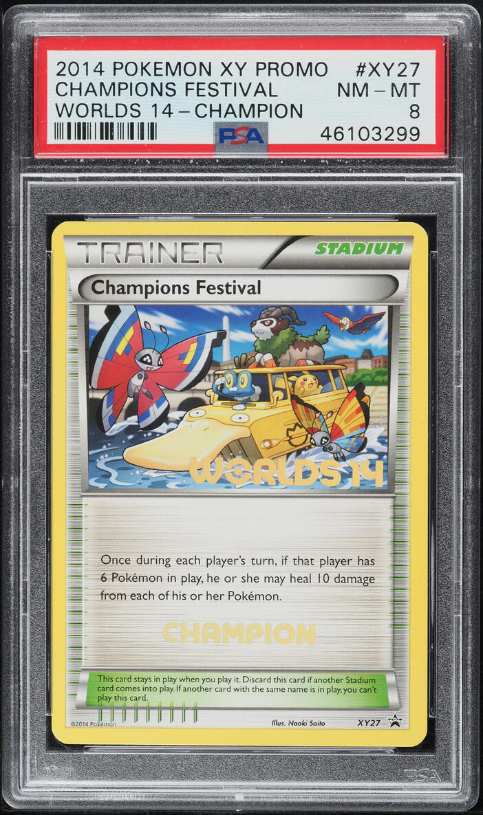 2014 Pokemon XY Black Star Promo Worlds Champions Festival