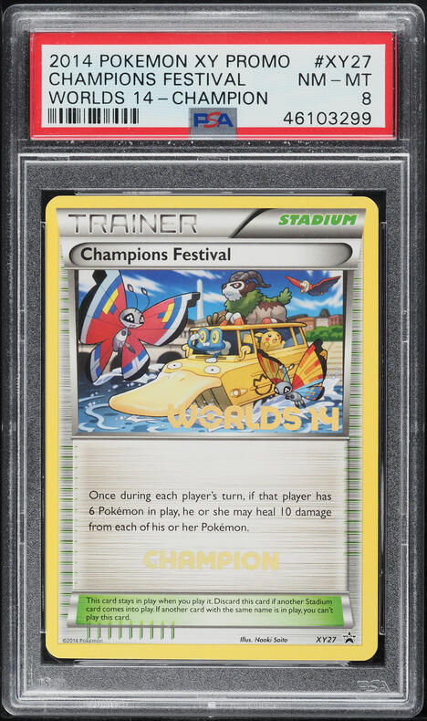 2014 Pokemon XY Black Star Promo Worlds Champions Festival