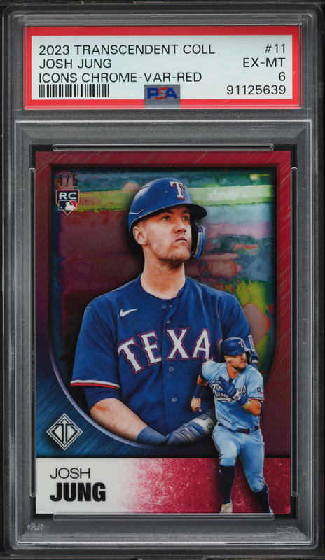 2023 Topps Chrome Transcendent Collection Icons Red Josh Jung RC